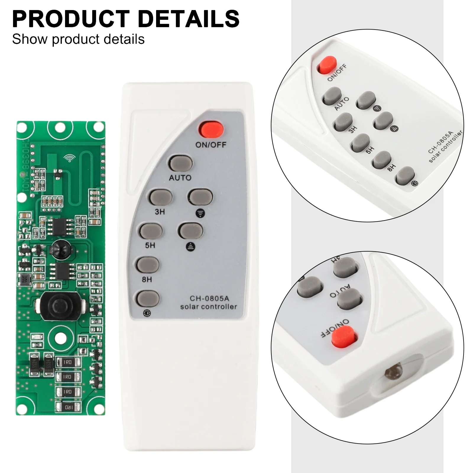 Wireless Remote Control 3.2V 3.7V Control+Radar Body InductionSolar Lamp Solar LED Lights Circuit Driver Controller Board