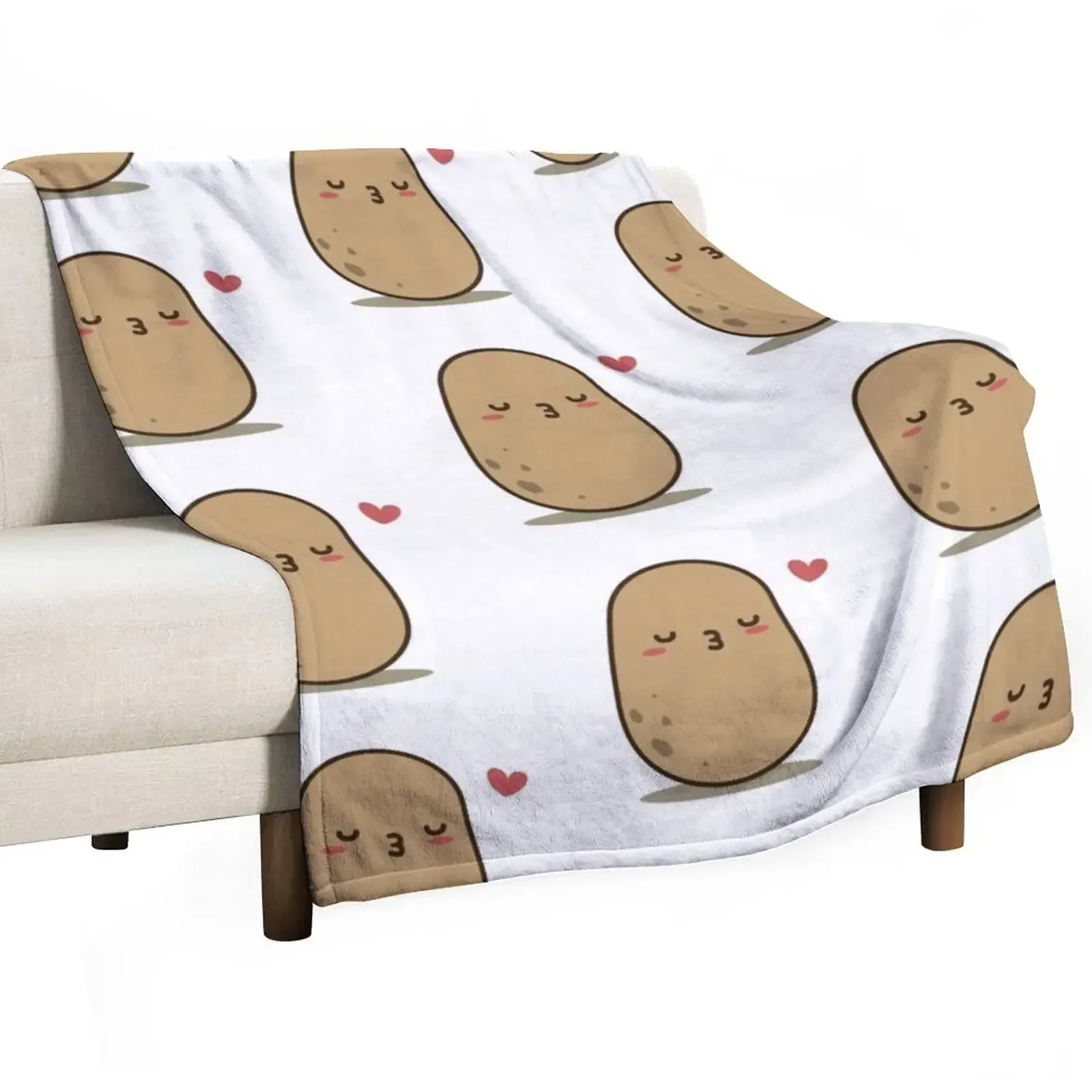 

Kissing Potato Throw Blanket Thermals For Travel Luxury Brand Warm Summer Blankets