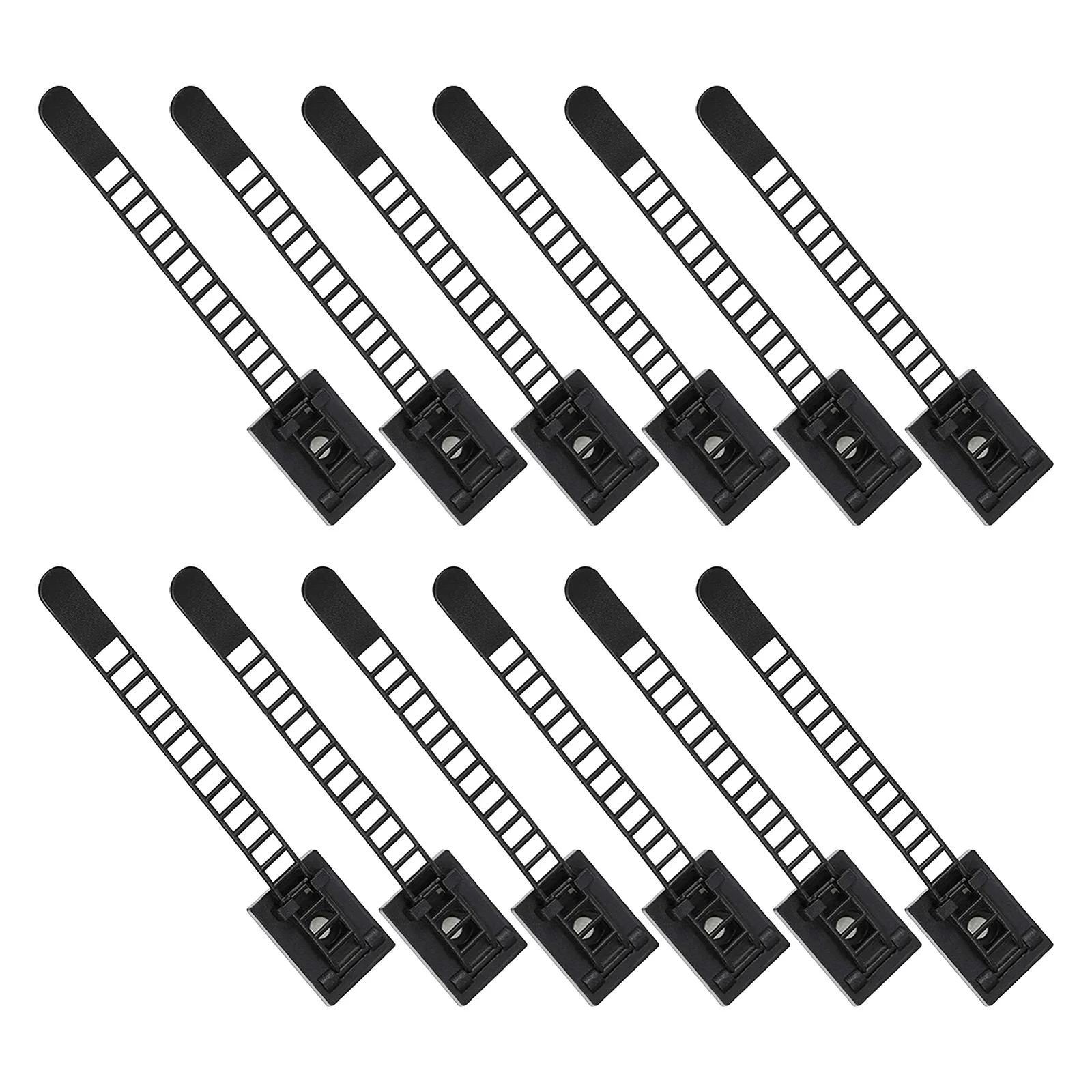 

30Pcs Adjustable Cable Clips Self-Adhesive Wire Holder for Sound System Gaming Devices Cord Management Organization