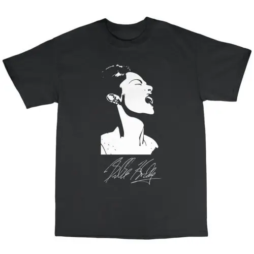 

Праздничная футболка Billie из 100% хлопка, Дамская рубашка поет Блюз My Man