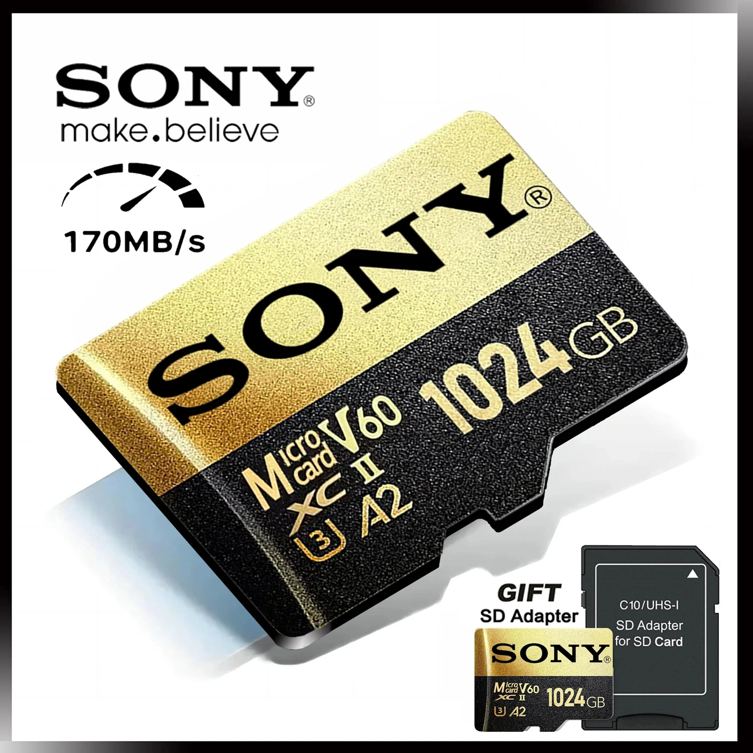 SONY Micro SD Card 1TB Memory Card 128GB 256GB High Speed Cartao De Memoria Flash Memory TF Card C10 For XiaoMi Sandisk