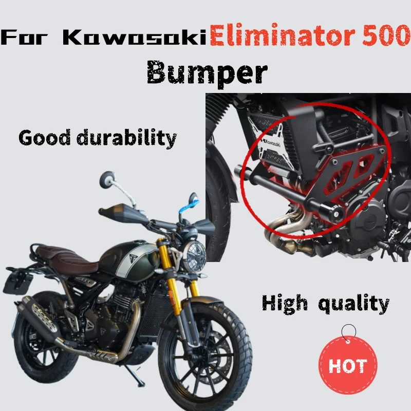 

For Kawasaki Eliminator 500 modified bumper, one-line bumper, front anti-fall protection bar, body anti-collision frame