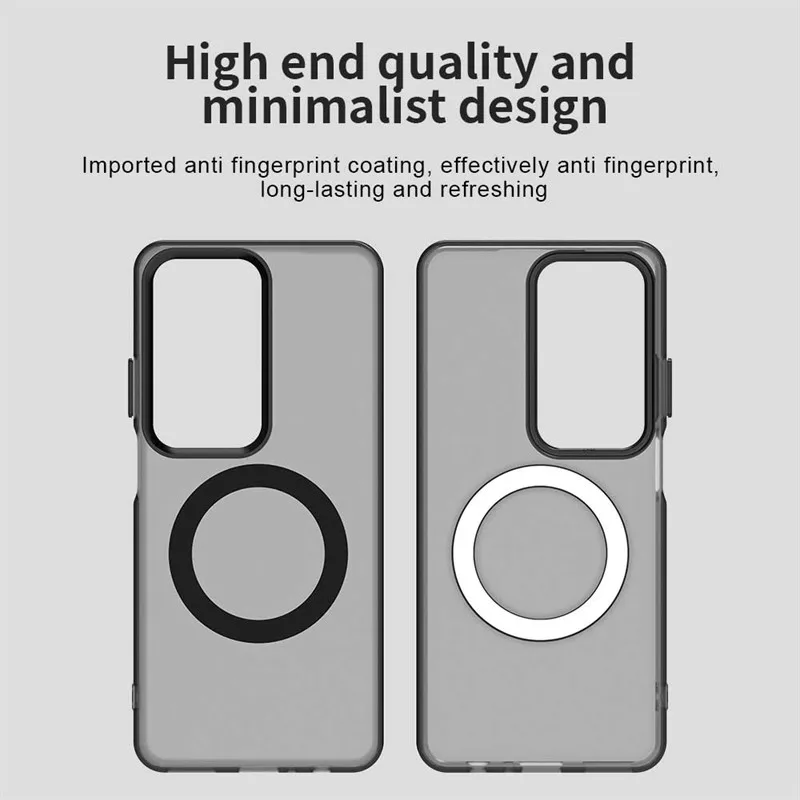 For OPPO A80 5G Case Magsafe Wireless Charging Cover OPPO A80 5G Case Funda Shockproof Matte TPU Phone Bumper For OPPO A80 5G