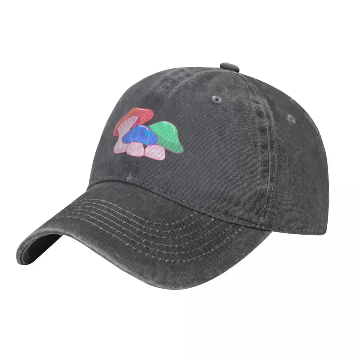 

Funky Mushrooms Baseball Cap Rugby Rave Beach Outing Anime Hat Caps Women Men's