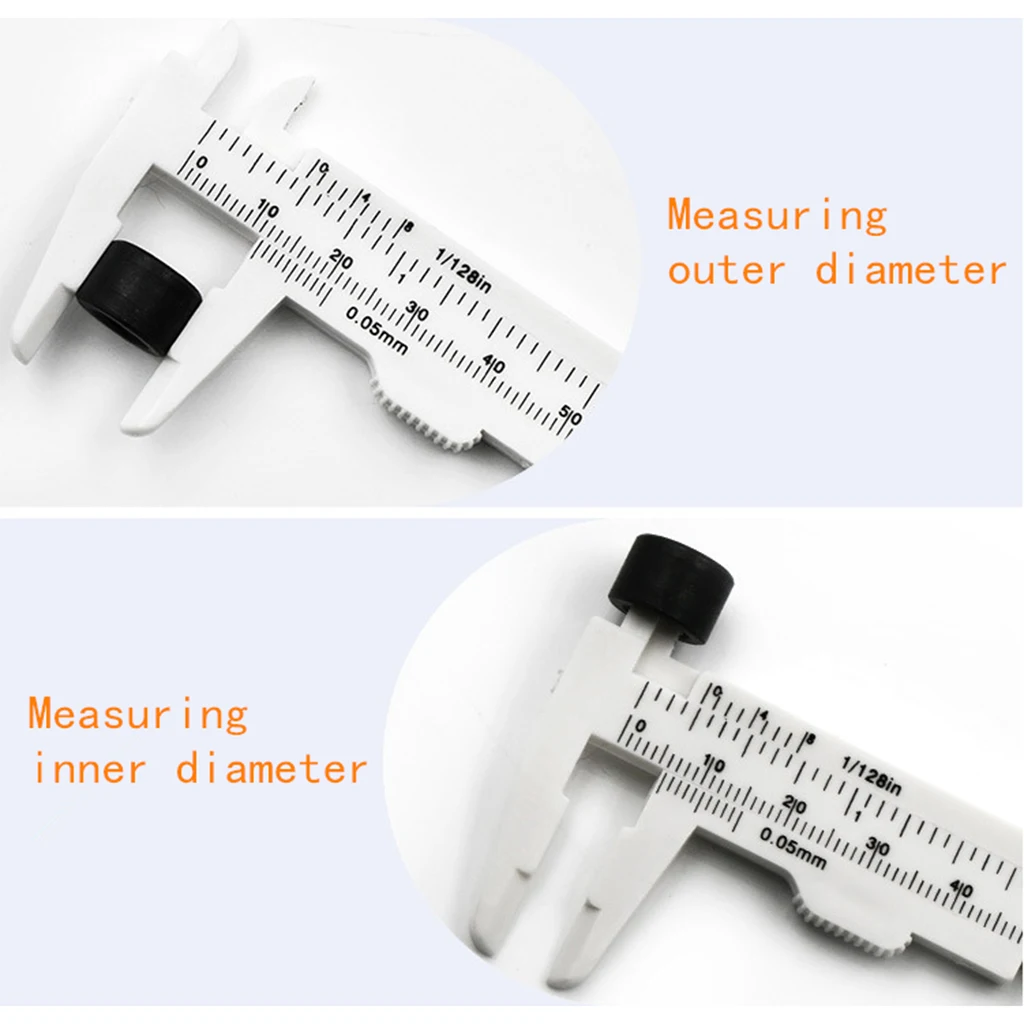 2pcs Vernier-Caliper Stainless Steel-Caliper 0-80mm Measuring Tools Double Ruler Scale Vernier Caliper Measuring Student Tool