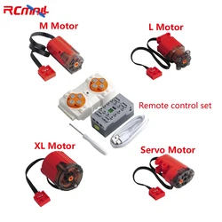 Enhanced Version Power Functions Parts M L XL Motor Technical Servo Motor 8-way Remote Control Set Power Group Upgrade