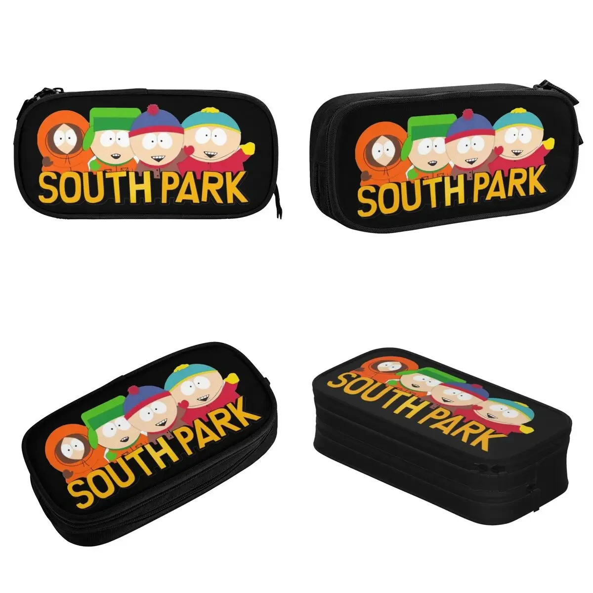 Cute Southparks Cartoon Anime Capacity Pencil Pen Case Stationery Bag Pouch Holder Box Organizer for Teens Girls Adults Student