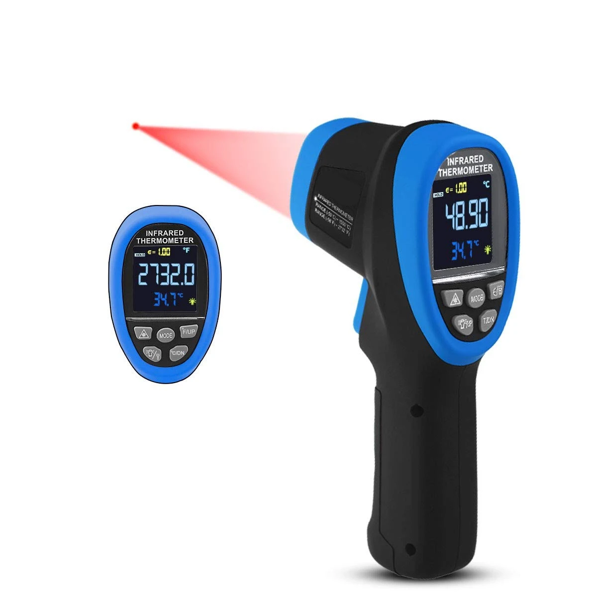 

BTMETER BT-1500 High Temperature Laser Thermometer Non-Contact Infrared Thermometer -50°C To 1500°C Digital Infrared Temperature