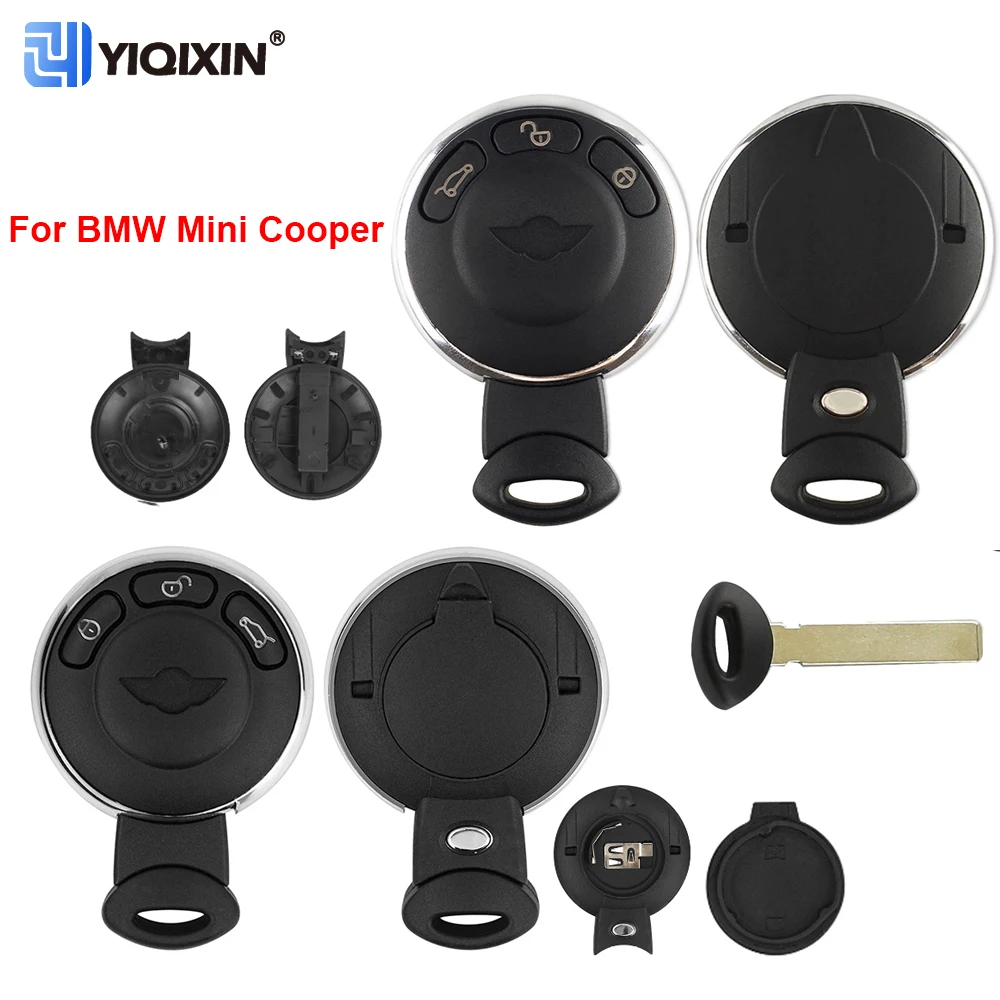 Yiqixin-3 Botão de cartão inteligente, caso chave, pequena lâmina, BMW Mini Cooper R56 2007-2014, Clubman Countryman R57 R58 Cabrio R60 R61