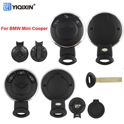 Yiqixin 3-knop Smartcard Voor Bmw Mini Cooper R56 2007-2014 Clubman Landgenoot R57 R58 Cabrio R60 R61 Autosleutel Koffer Klein Mes