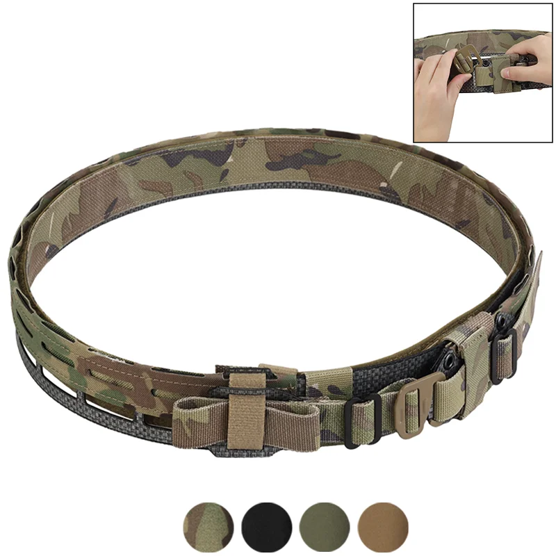 

Modular Lightweight Dual Layer Belt Multi Purpose Organizer for Outdoor Airsoft Gear Adjustable Attachment System