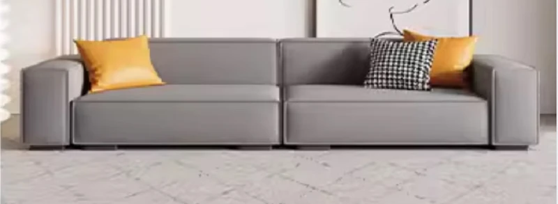 

Minimalist tofu block sofa living room