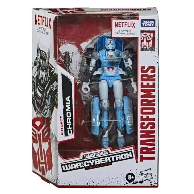 متوفر في المخزون Takara TomyTransformers Netflix Series Generations War for Cybertron: Trilogy ChromiaDeluxe Action Figure Collection