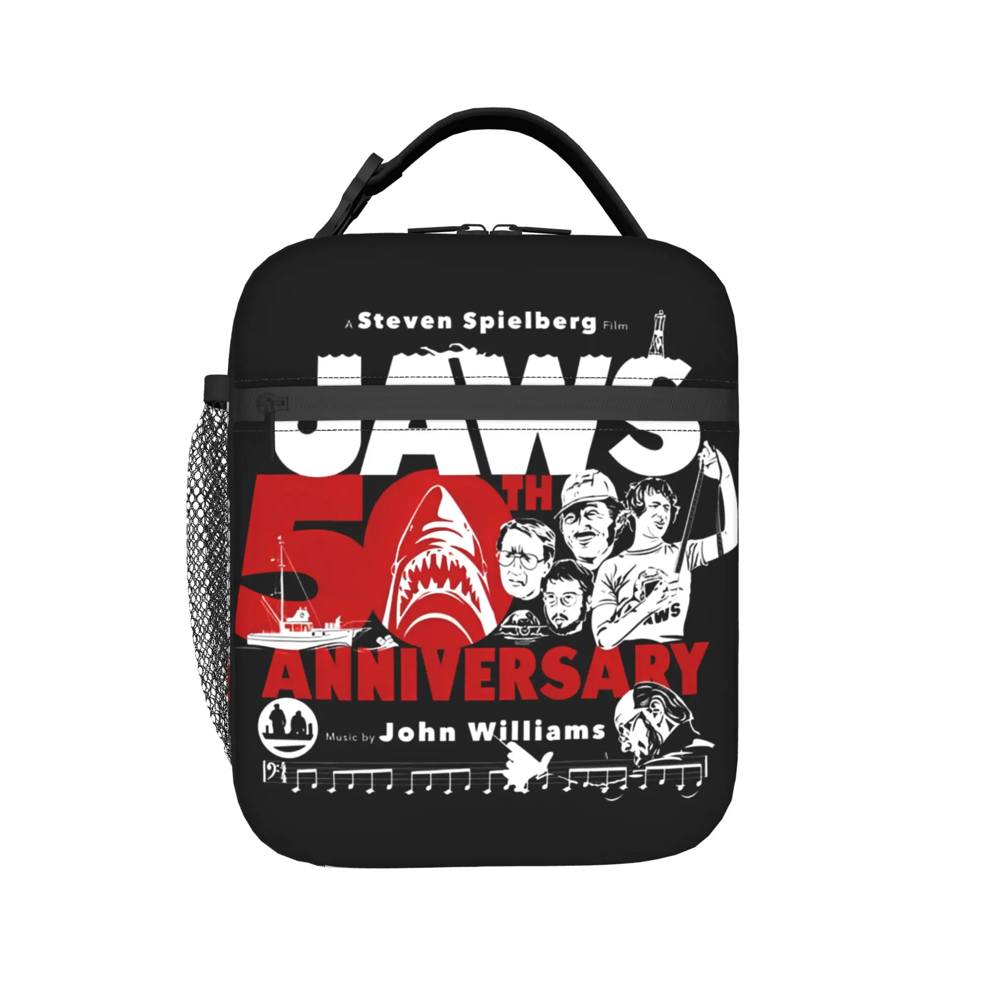 Happy Jaws 50Th Anniversary To That Great White Shark Movie Lunch Bag  Lunch Box For Child Cooler Bag Oxford Tote Food Bags
