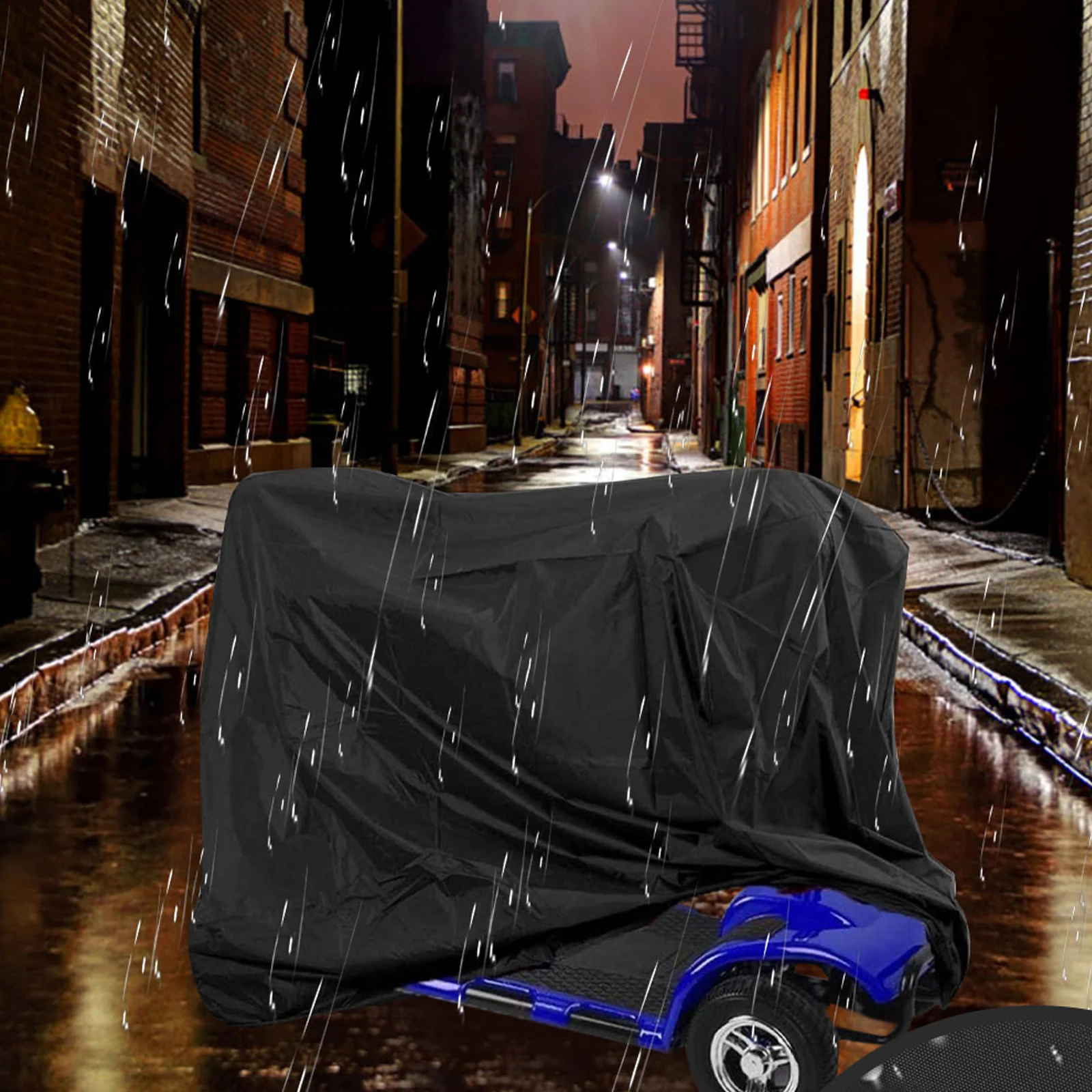 

Waterproof Scooter Cover Dustproof Anti UV Oxford Cloth Mobility Protector Lightweight Elastic Bottom Tear Resistant Vehicle