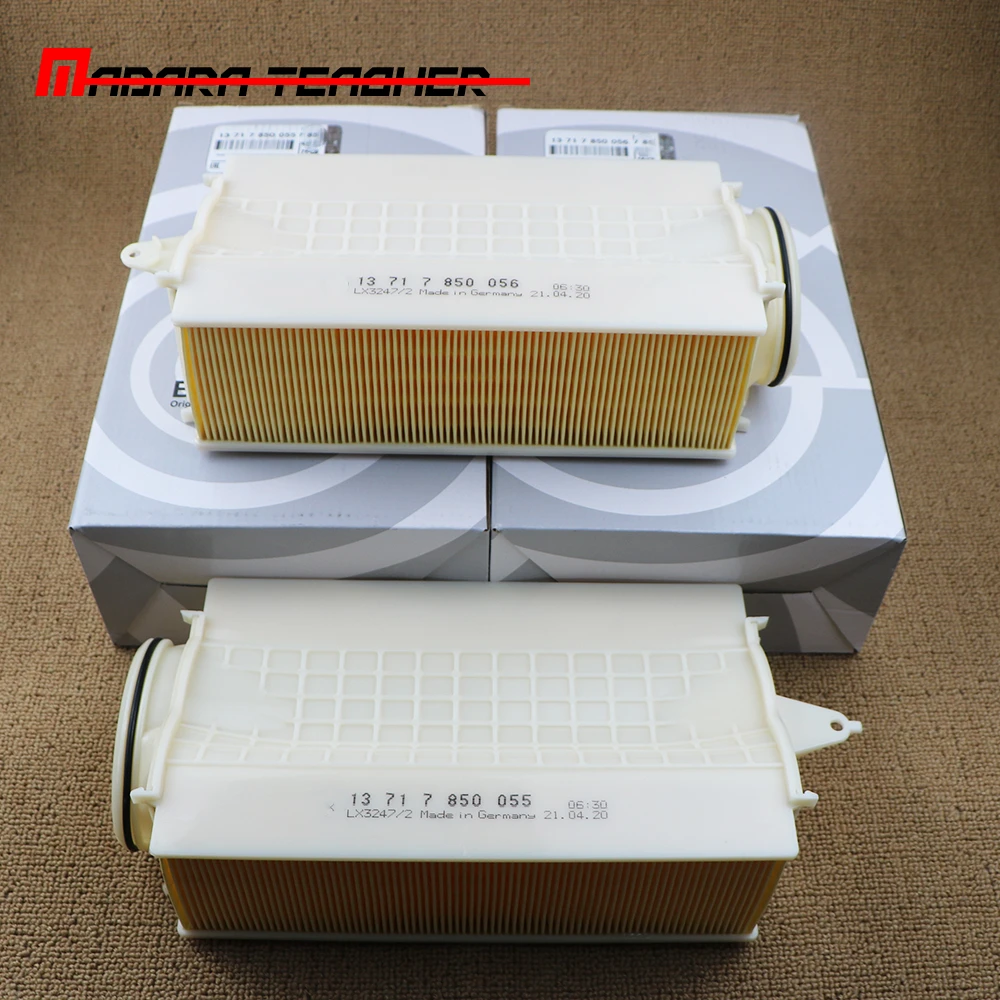 1 Pair 13717850055 13717850056 Air Filter For 2016 2017 2018 BMW X5 X6 PARTS PLUS FILTERS