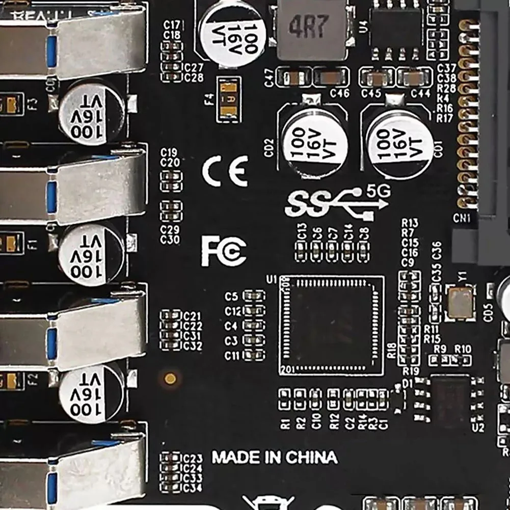 4-Port USB 3.0 PCI-E Expansion Card With SATA= Power Adapter 5Gbps High Speed Hub For PC Desktop For Computer 2026 New