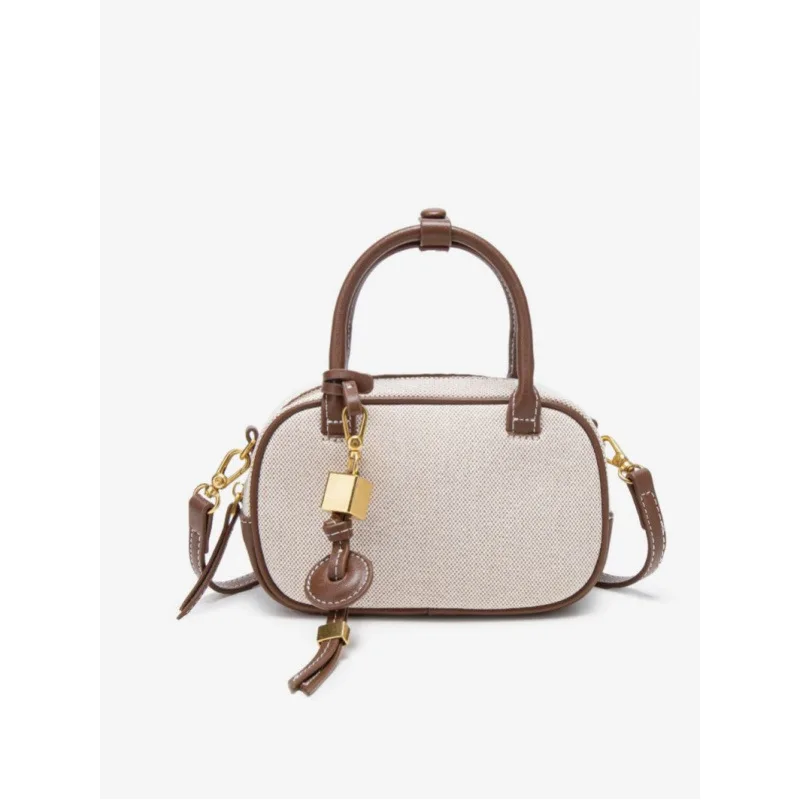 

Mini Wide Strap Women's Vintage Crossbody Bag, Ladies Luxury Design Handbags, Solid Color Small Shoulder Bag