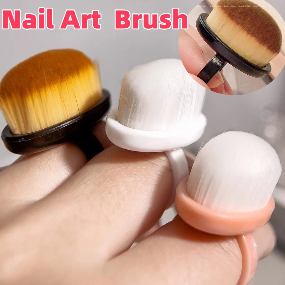 1 قطعة مسمار الفن فرشاة تنظيف الغبار إزالة هلام البولندية الغبار مسحوق البلاستيك البنصر فرش نظيفة ل ماكياج مانيكير التبعي