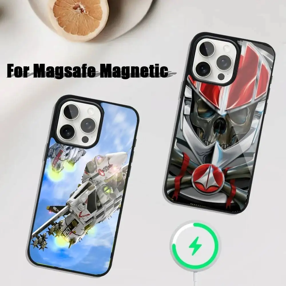 

Cartoon ROBOTECHS Phone Case For iPhone 16,15,14,13,12,11,Plus,Pro,Max Mini Magsafe Magnetic Wireless Charging