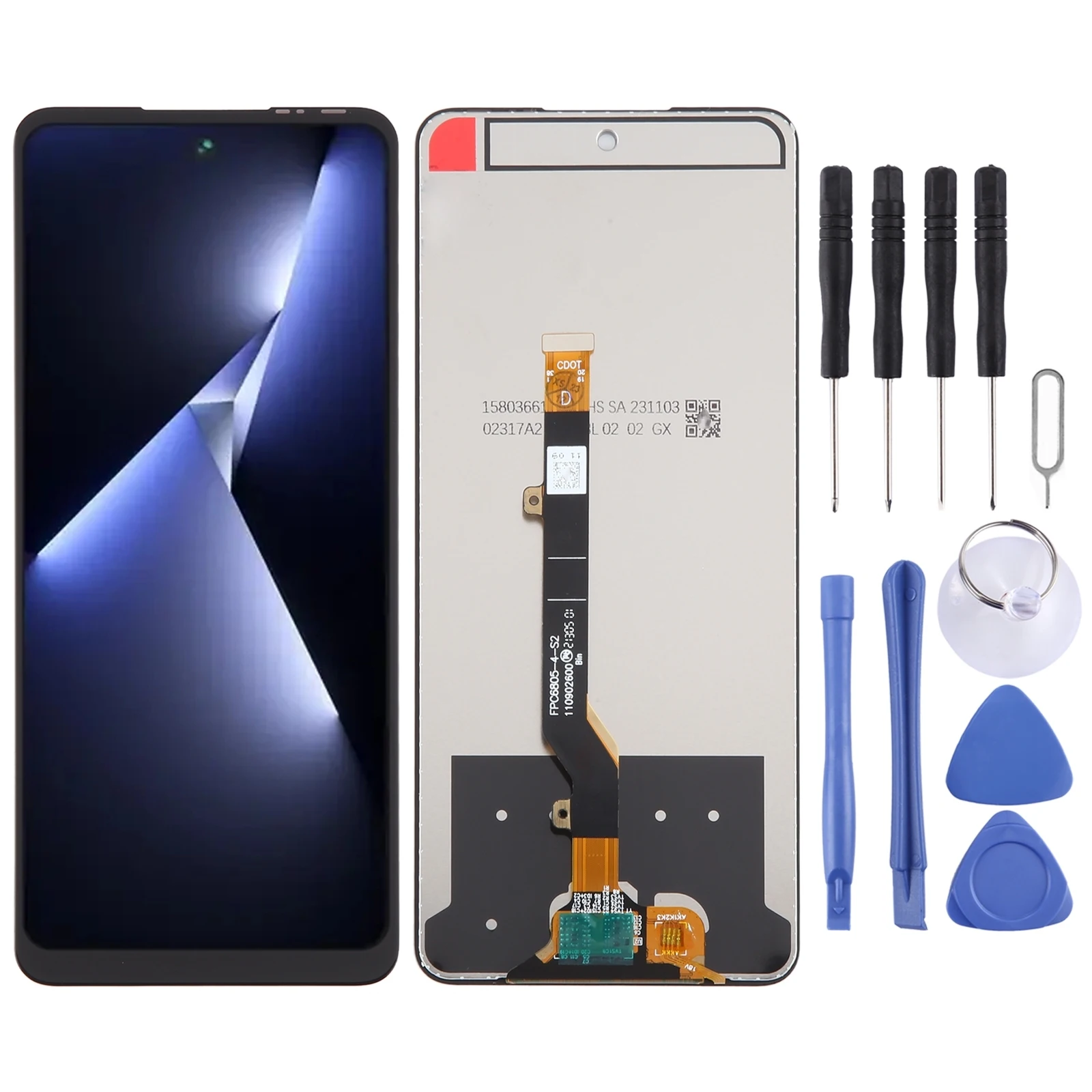 LCD Screen for Tecno Pova 5 Pro LH8n with Digitizer Full Assembly Phone Display Repair Spare Part