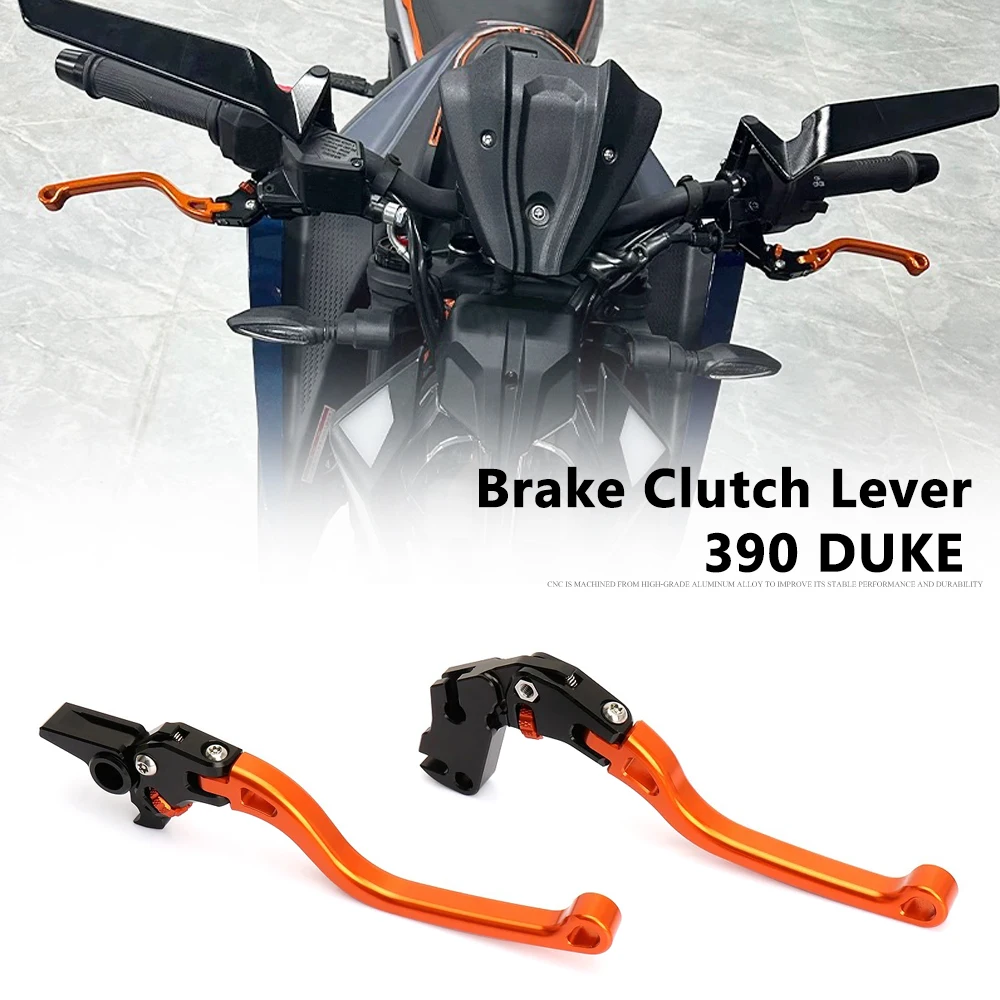 

New CNC Aluminum Adjustable Brake Clutch Levers Motorcycle Accessories For 390 Duke 390Duke 390 DUKE 390DUKE 2024