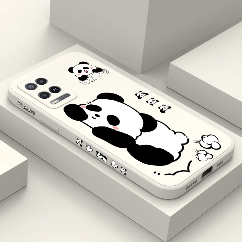 Sleeping Panda Phone Case For OPPO A54 A74 A57 A77 A78 A96 A76 A95 A94 A83 A53 A72 A52 A9 A5 A12 A31 2020 S 4G 5G Cover