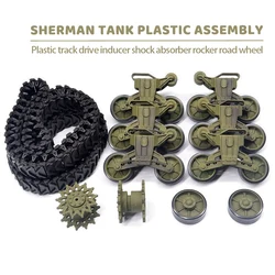 Henglong Remote Control Sherman 3898 Toy Accessories Plastic Track Drive Inducer Damping Rocker Arm Road Wheel Assembly