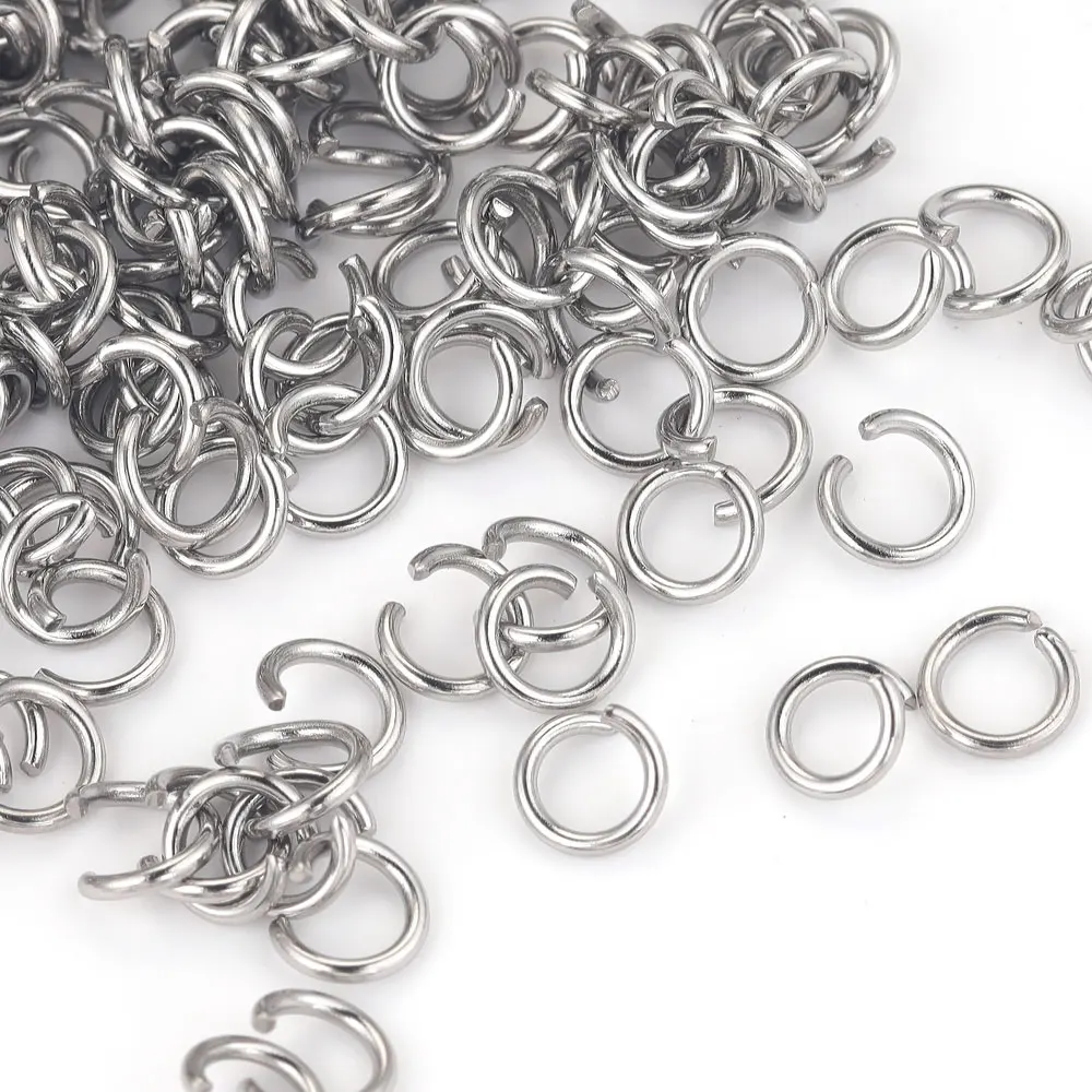 200 stücke Edelstahl Offene Binderinge Für Schmuck Machen Liefert DIY O-ring Anschlüsse Für Schmuck Materialien Teile Großhandel