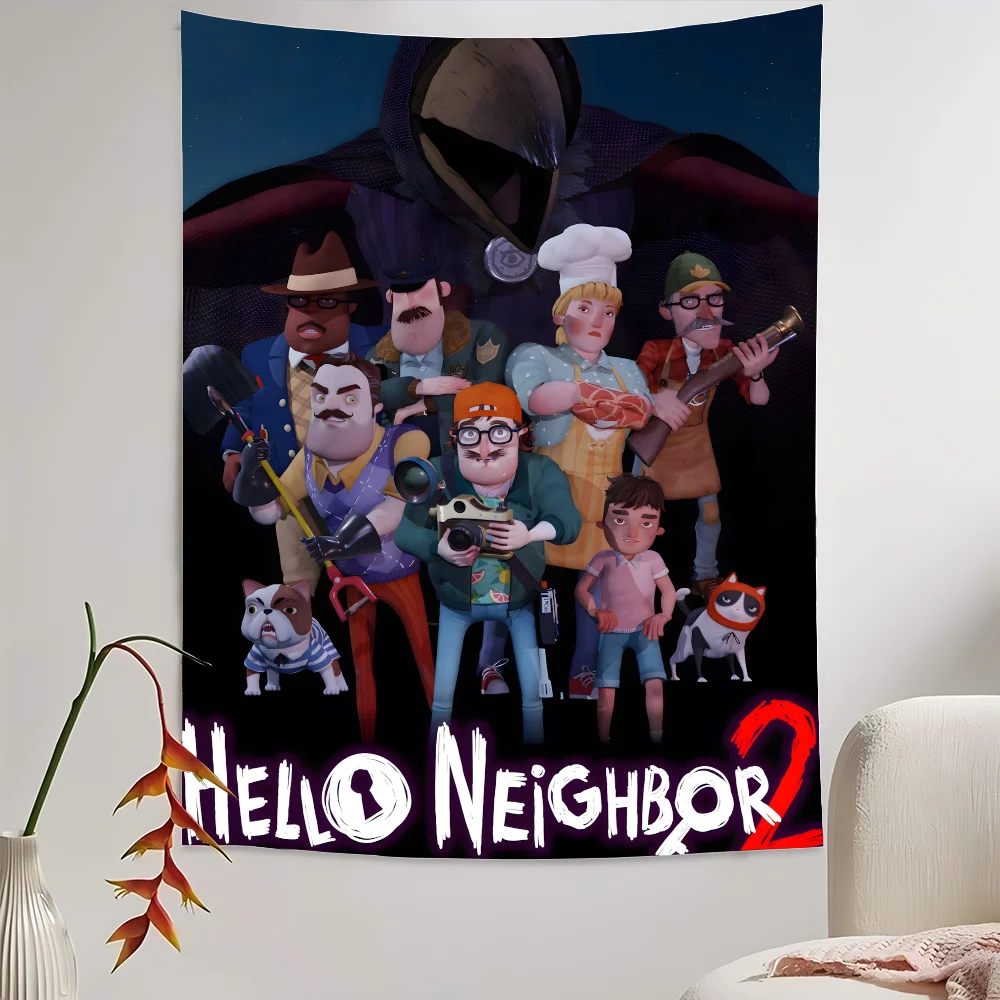 مرحبا الجار 2 خلفيات التصوير الفوتوغرافي السنة الجديدة ديكور المنزل كابينة تصوير خلفيات التصوير الدعائم #1