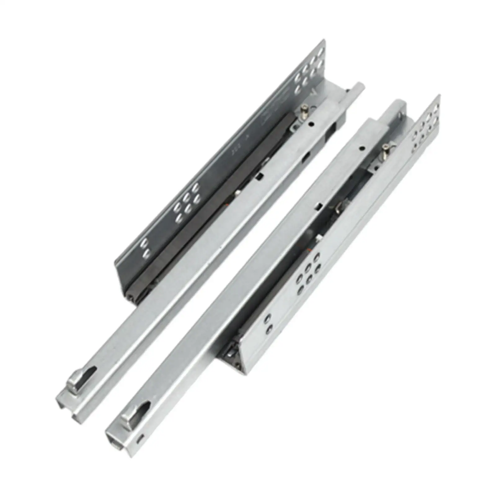 Hidden Drawer Track Slides Heavy Duty Bottom Mount Metal Drawer Runner Soft Close Easy Install Furniture Cabinet Hardware