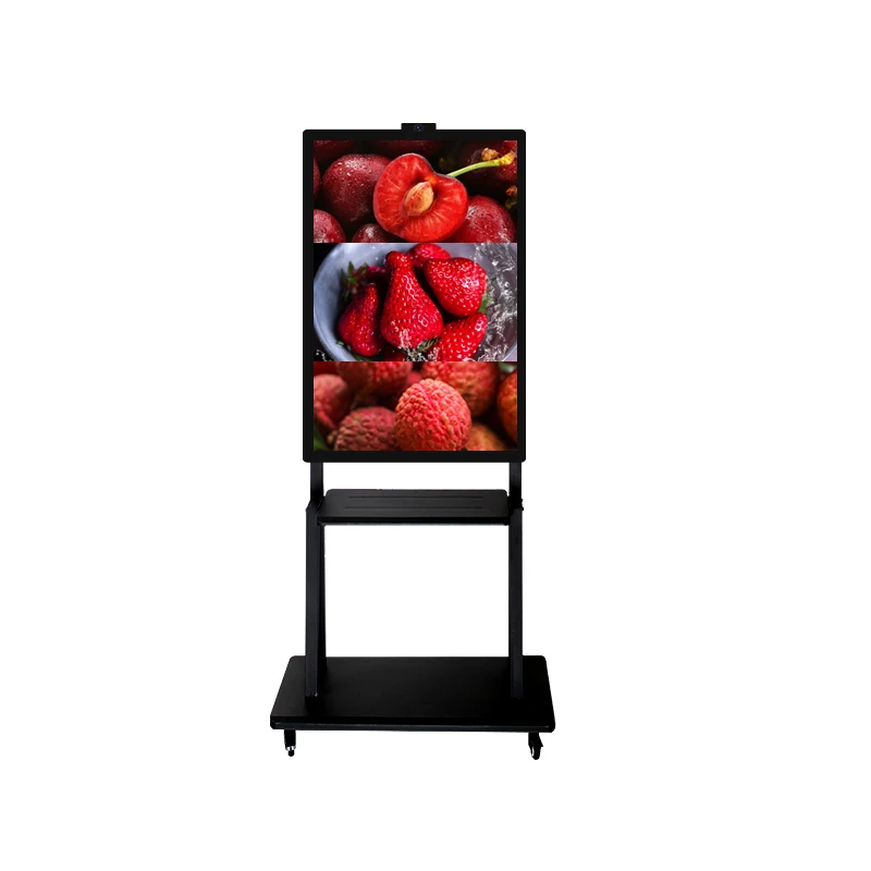 High Brightness 2K/4K Resolution Floor Mounted Wall Mounted LCD Digital Menu Display Indoor Advertising Screen 60,000