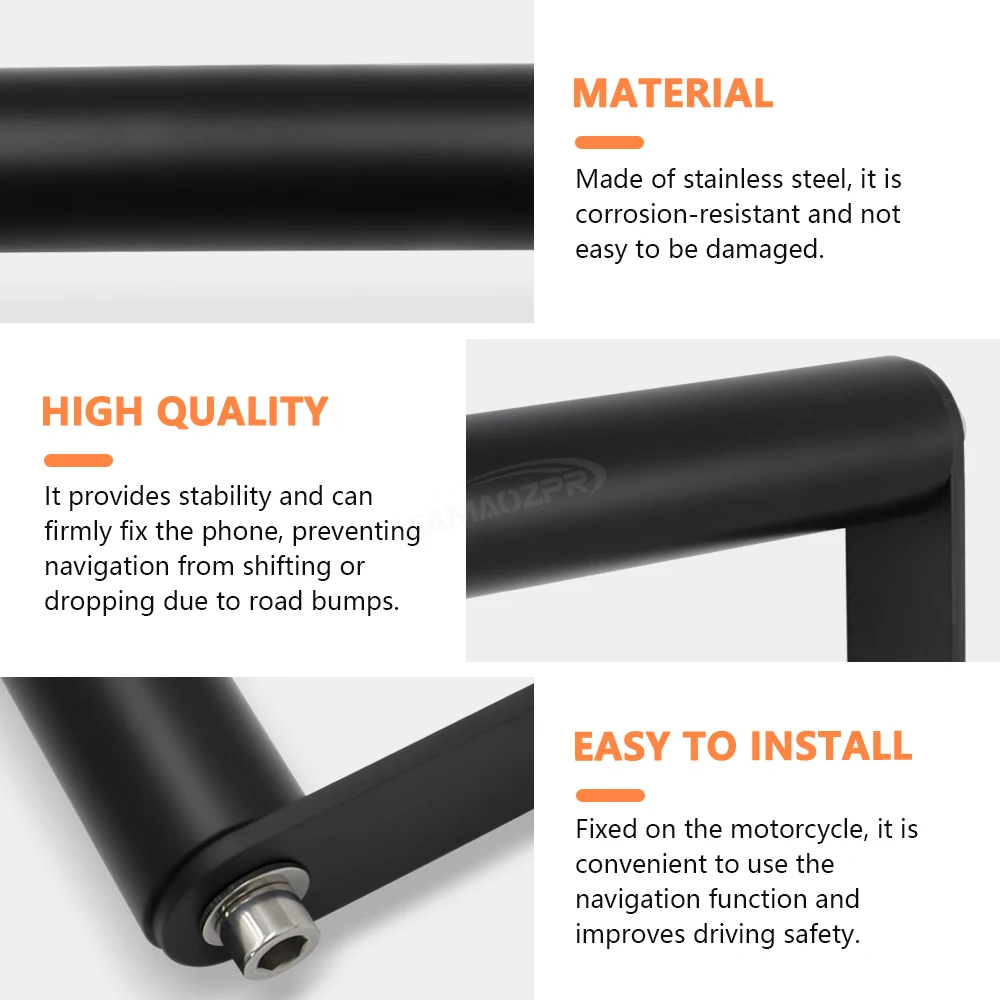 타이거 스포츠 800 2025-신형 오토바이 내비게이션 윈드실드 폰 홀더 GPS 내비게이션 브래킷 액세서리