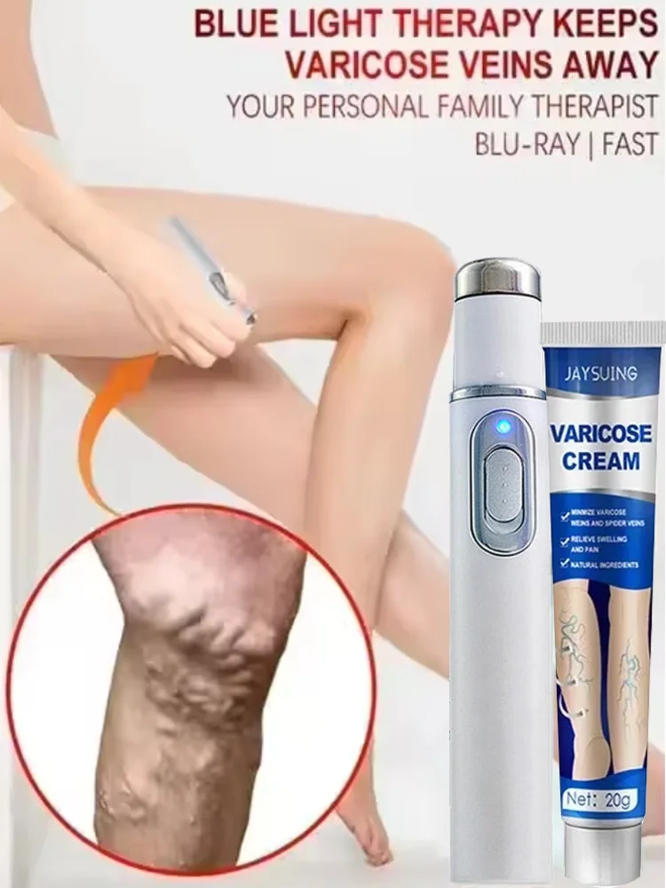 

Upgrade varicose veins laser pen, medical grade 980nm infrared therapy device, spider vein and leg blood Painless treatment with