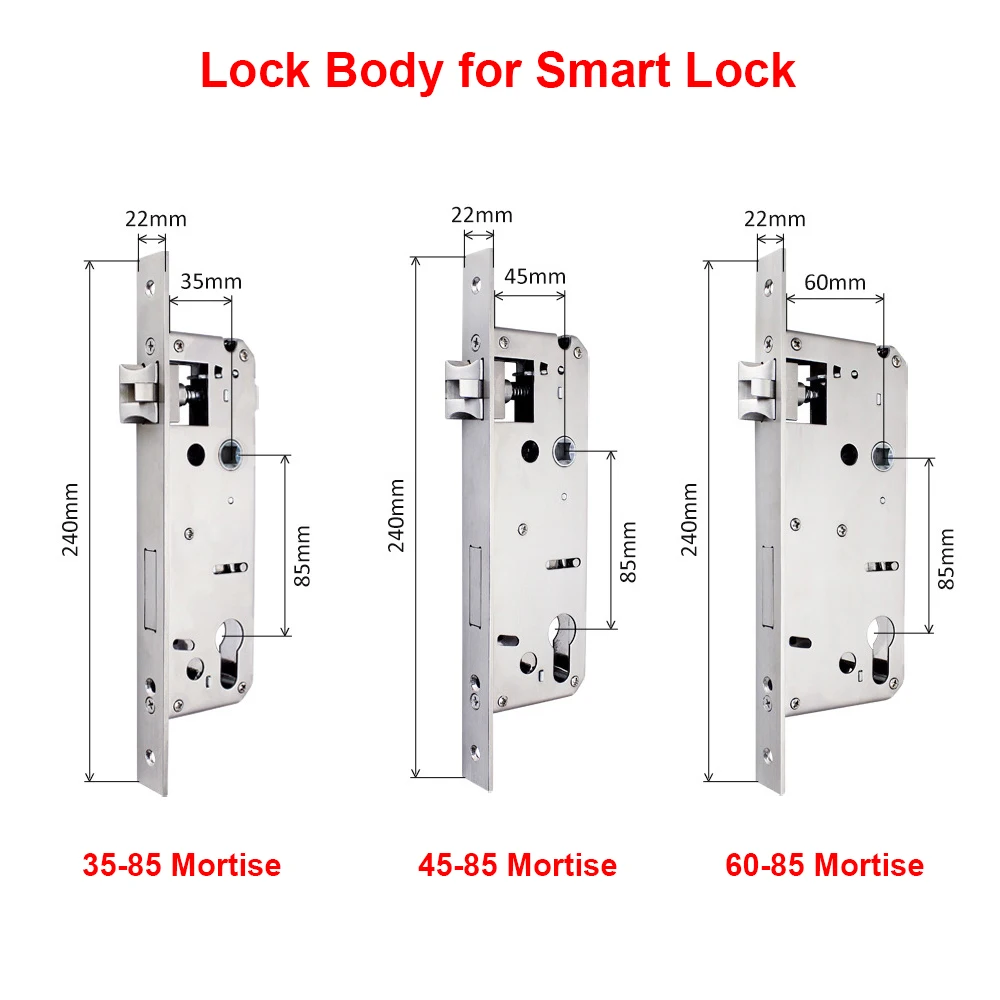 

Mortise Lock body for smart lock fingerprint lock