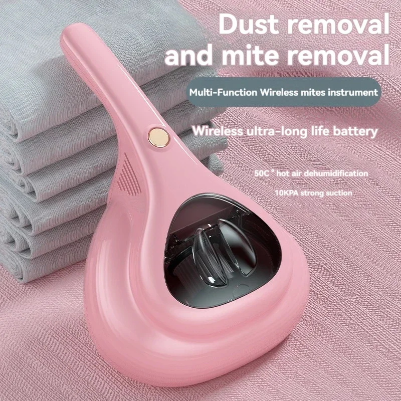 New Mites Remover, Wireless Charging on Home Bed, Ultraviolet Mite Removal, Portable Handheld Vacuuming, Small Mites Eliminator