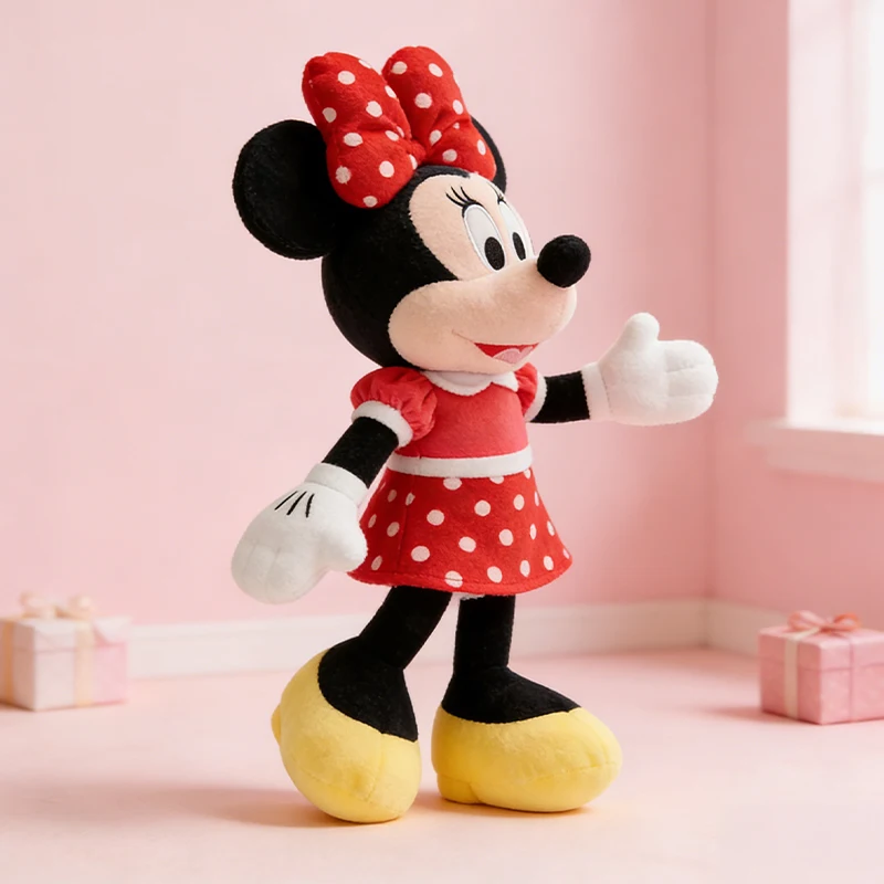 Disney Kawaii Cute Cartoon Mickey Minnie Mouse Plush Toy Soft Stuffed Couple Doll Romantic Gift for Girls Birthday Valentine Day - view 3