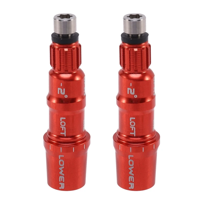 2X 335 RH Golf Adapter Sleeve For Taylormade SIM, M1,M2,M3,M4,M5,M6 Custom Driver Red