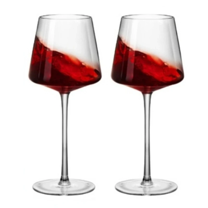 400-500ml Art Classic High Quality Red Wine Glass Lead-Free Crystal Glass Goblet Family Bar Festival Banquet Drinkware Gift