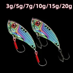 1 Metal Full Water Layer Long Throw Color Vibration VIB Sequin Single Hook Sub Artificial Bass Bait Silver Ear Special Bait