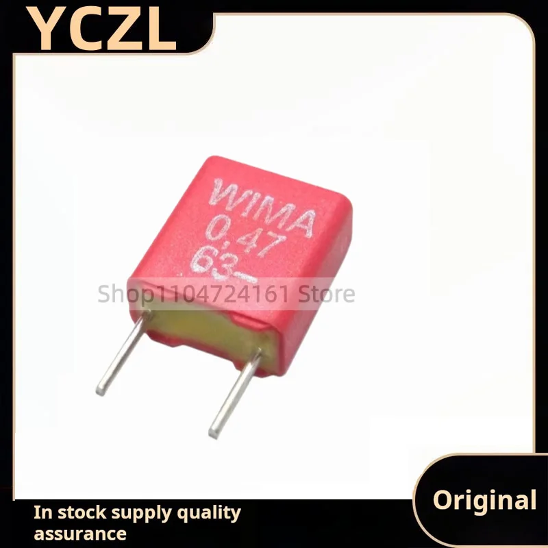 10 قطعة العلامة التجارية الجديدة حقيقية 0.47 فائق التوهج 63 فولت MKS2 فيلم مكثف 474/470nF
