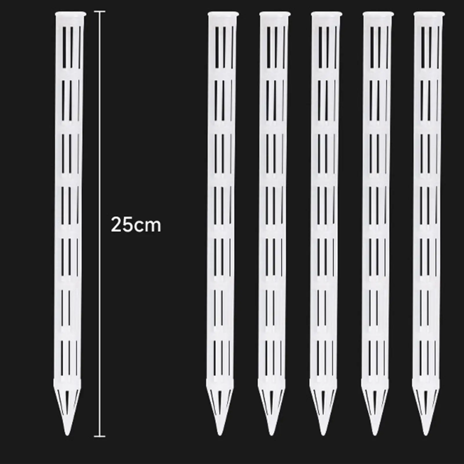 Plant Aeration Tubes 25cm Transparent Air Flow Stakes Plastic Ventilation Tube for Potted Plants Flower Pots Garden Pots