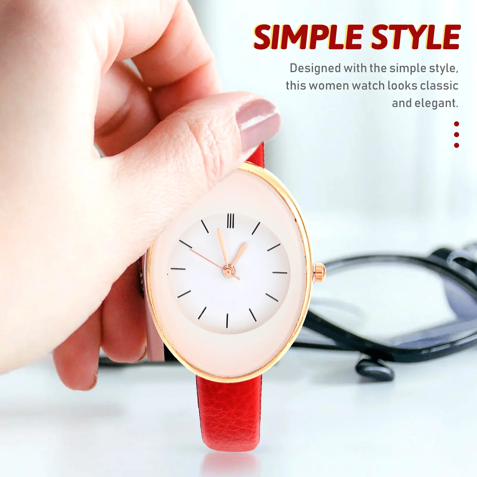 Watch Women's Quartz Ladies Watches Girl Strap Material: Imitation Belt for