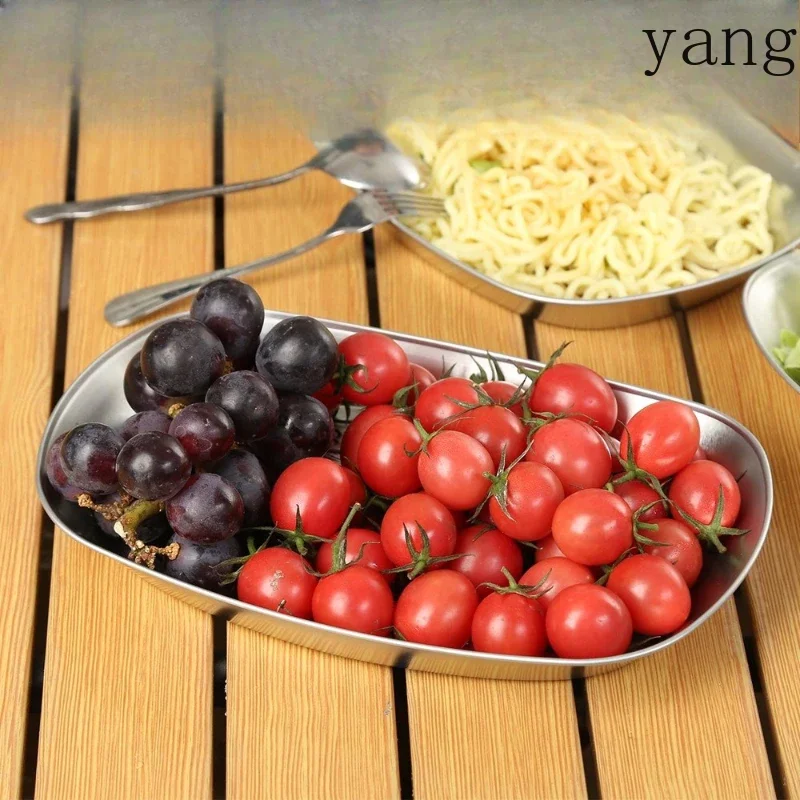 

LTT outdoor European retro iron plate boat fruit plate retro metal snack plate