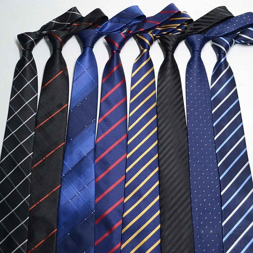 Classic Stripe Necktie Men Business Formal Wedding Tie 8cm Blue Black Pink Red Neck Ties Fashion Shirt Dress Accessories