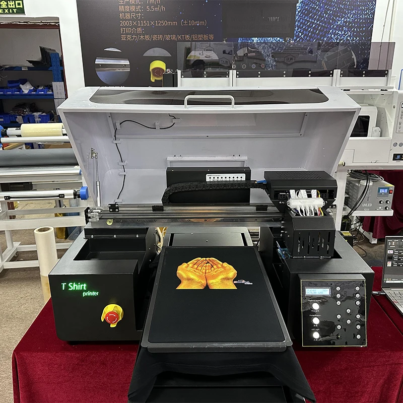 DTG printer double XP600 i1600A1 Printhead digital textile printer t-shirt printing machine UV textile ink A2 DTG printer