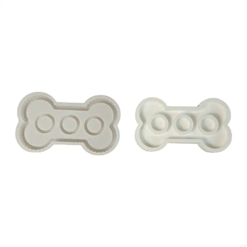 R3MC Flexible Silicone Mold for Candle Holder Dog Bone Candlestick Ornament Mould Decorative Resin Mold for Handicraft