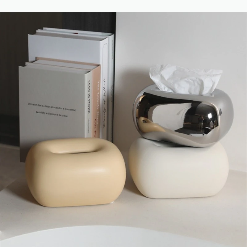 เซรามิคกล่องกระดาษทิชชูเครื่องประดับกระดาษผ้าเช็ดปากกล่องกระดาษทิชชูกล่องตกแต่งตาราง Tissue Organizer ผ้าเช็ดปาก