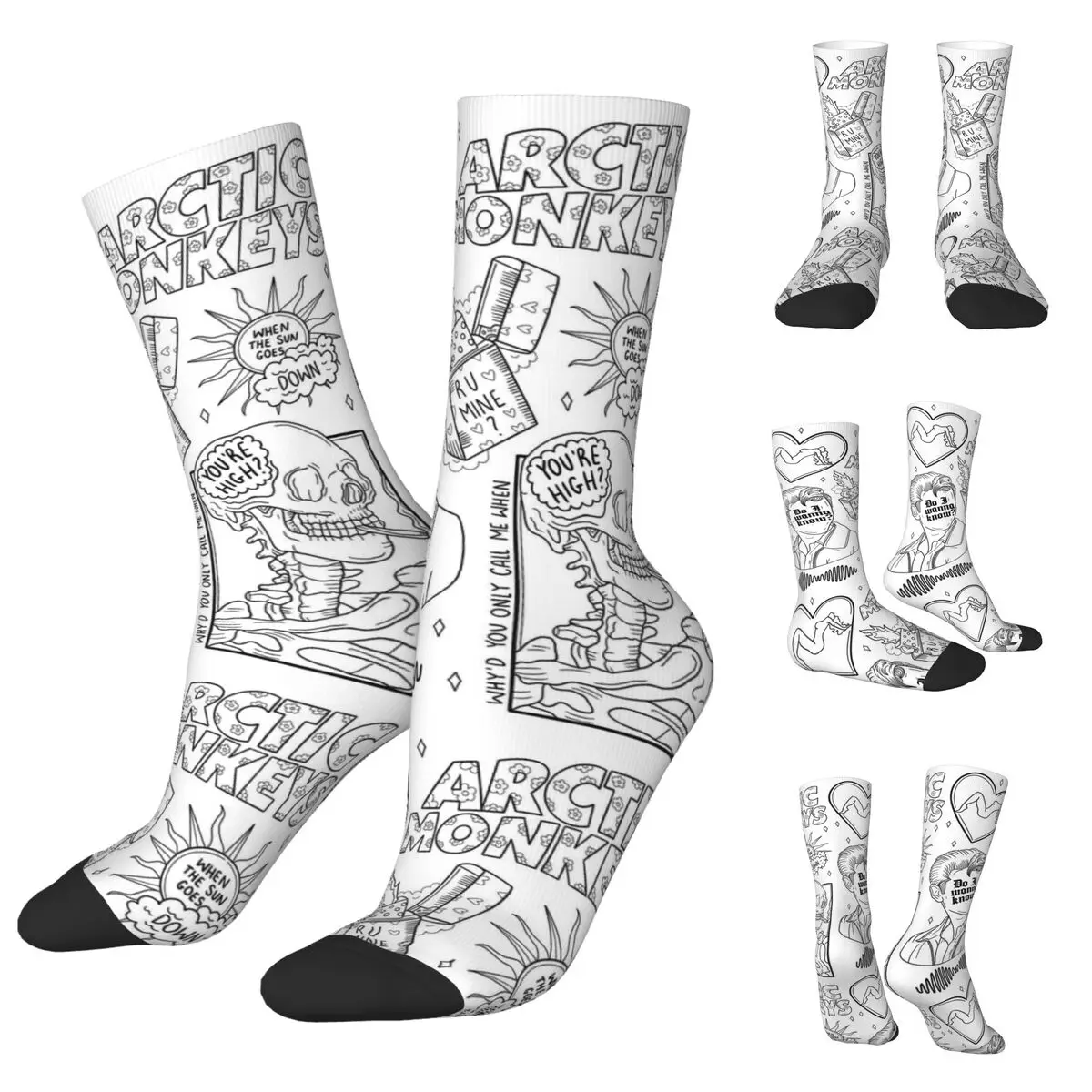 

Arctic Monkeys Inspired Men Women Socks,Motion Beautiful printing Suitable for all seasons Dressing Gifts