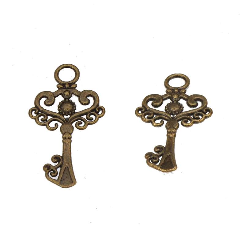 50pcs Material For Costume Charms Earrings Jewellery Crafts Wholesale Vintage Keys Bracelets Necklaces Handicrafts Accessories